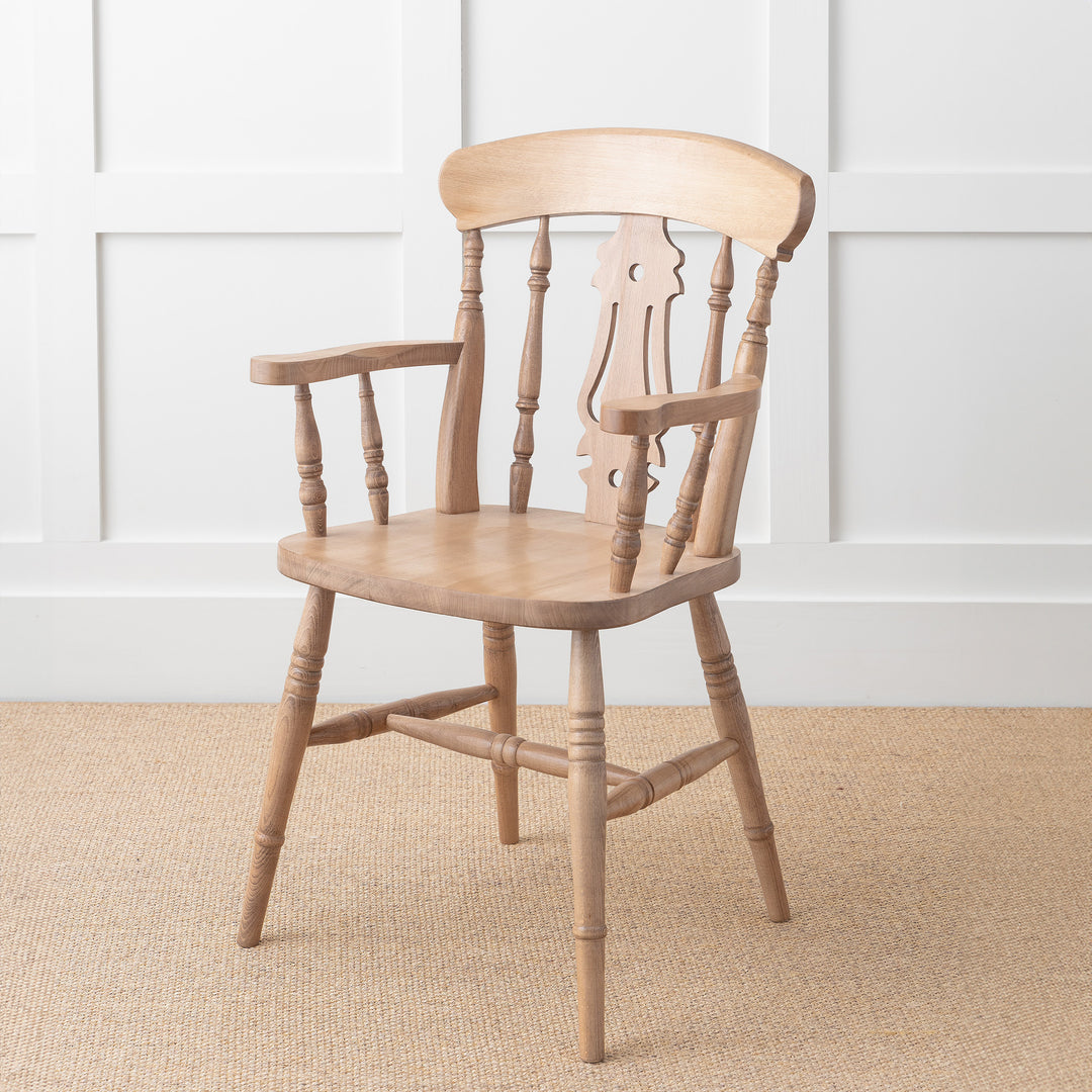 Farmhouse Fiddle Back Armchair