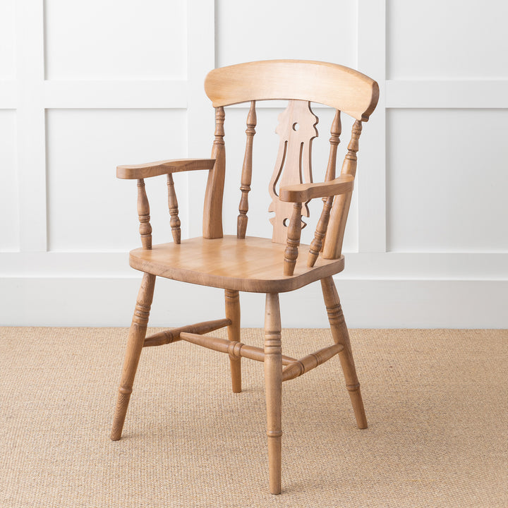 Farmhouse Fiddle Back Armchair