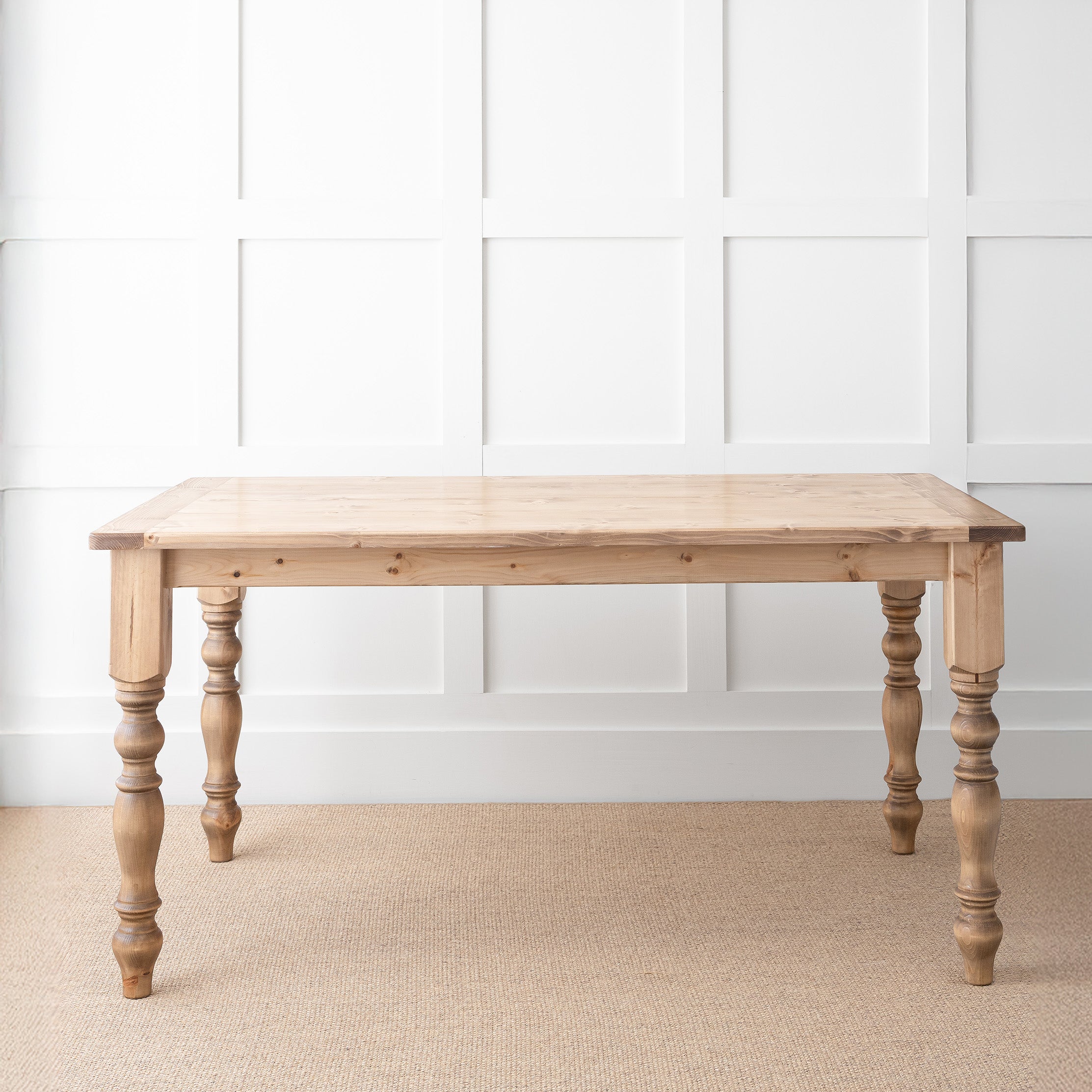 Traditional Pine Farmhouse Dining Table Wooden Dining Tables