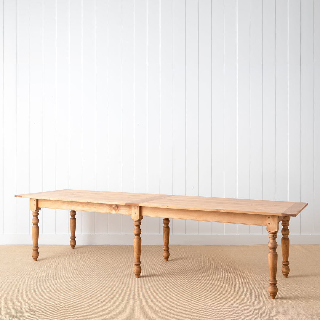 The Parson's Dining Table - English Pine Farmhouse Tables in 5ft through 12ft Sizes