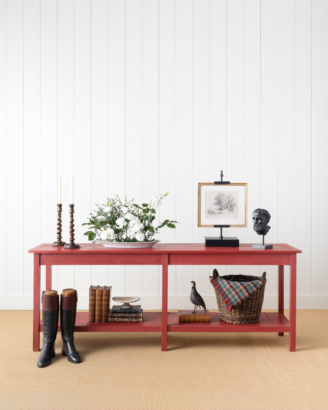 The Tradesman Table - English Country Pine Waxed Hall Table 5ft, 6ft, 7ft, 8ft, 9ft, 10ft