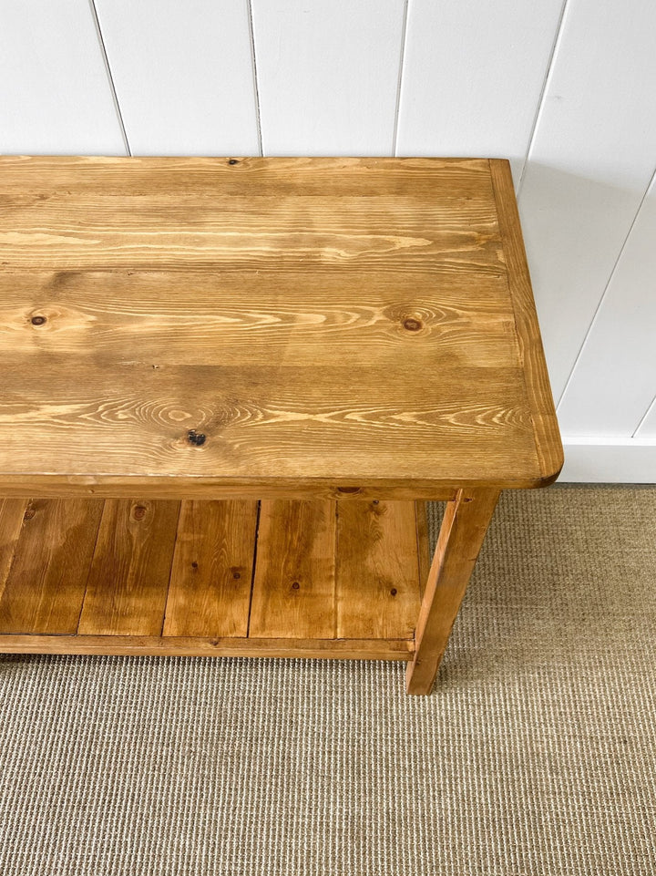 The Tradesman Table - English Country Pine Waxed Hall Table 5ft, 6ft, 7ft, 8ft, 9ft, 10ft