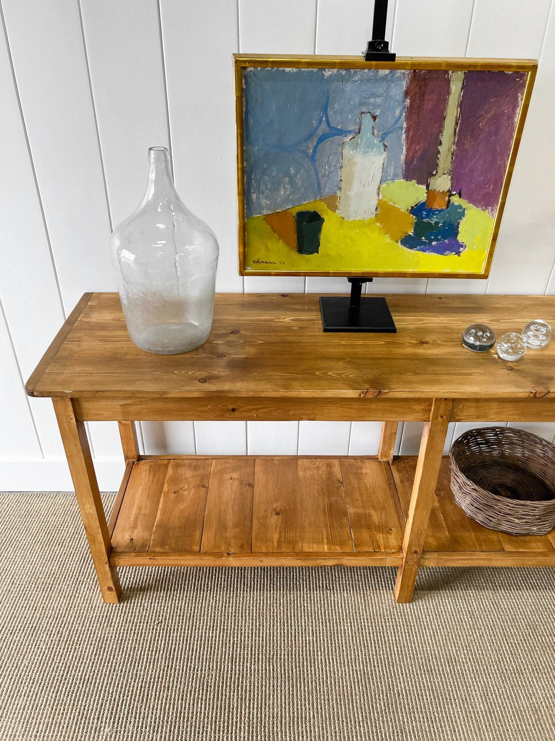 The Tradesman Table - English Country Pine Waxed Hall Table 5ft, 6ft, 7ft, 8ft, 9ft, 10ft