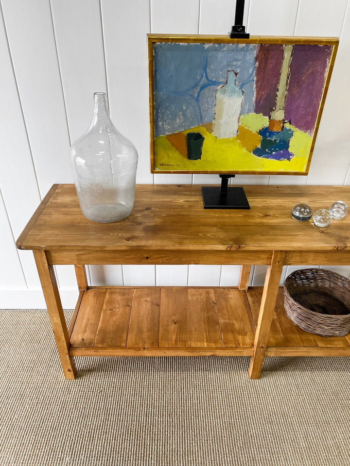 The Tradesman Table - English Country Pine Waxed Hall Table 5ft, 6ft, 7ft, 8ft, 9ft, 10ft