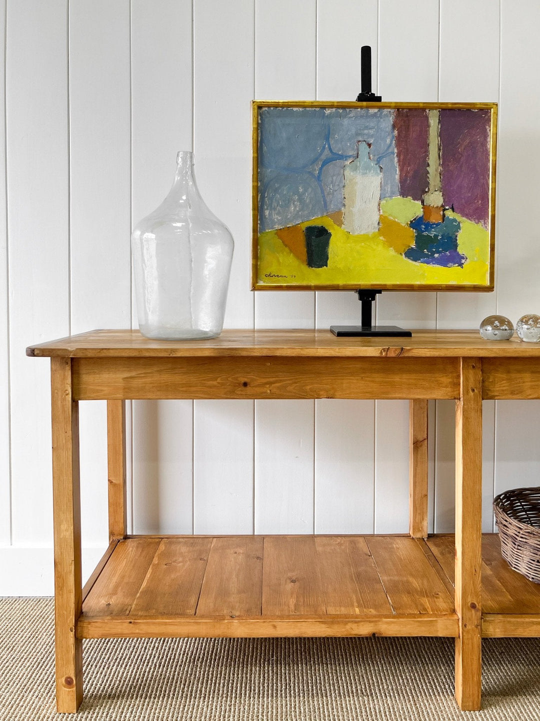 The Tradesman Table - English Country Pine Waxed Hall Table 5ft, 6ft, 7ft, 8ft, 9ft, 10ft