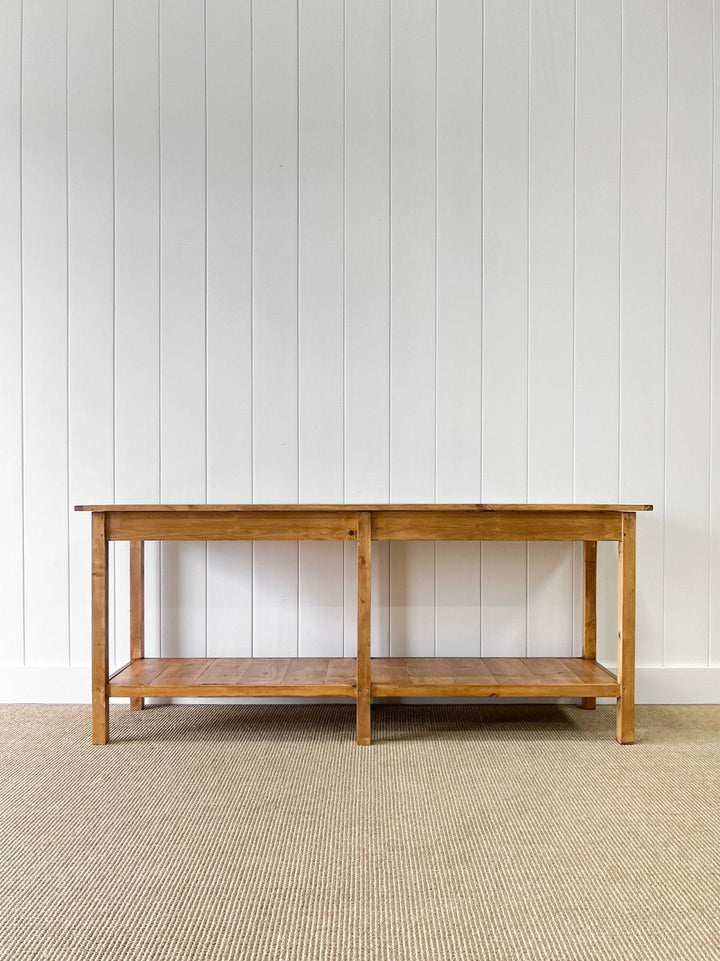 The Tradesman Table - English Country Pine Waxed Hall Table 5ft, 6ft, 7ft, 8ft, 9ft, 10ft