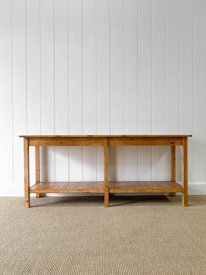 The Tradesman Table - English Country Pine Waxed Hall Table 5ft, 6ft, 7ft, 8ft, 9ft, 10ft