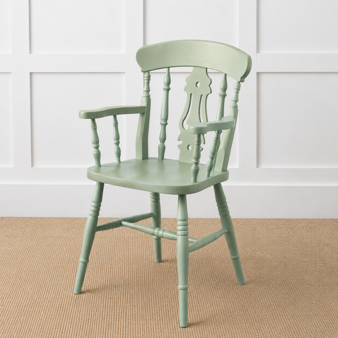 Painted or Stained Fiddle Back Dining Armchair