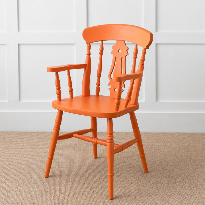 Painted or Stained Fiddle Back Dining Armchair