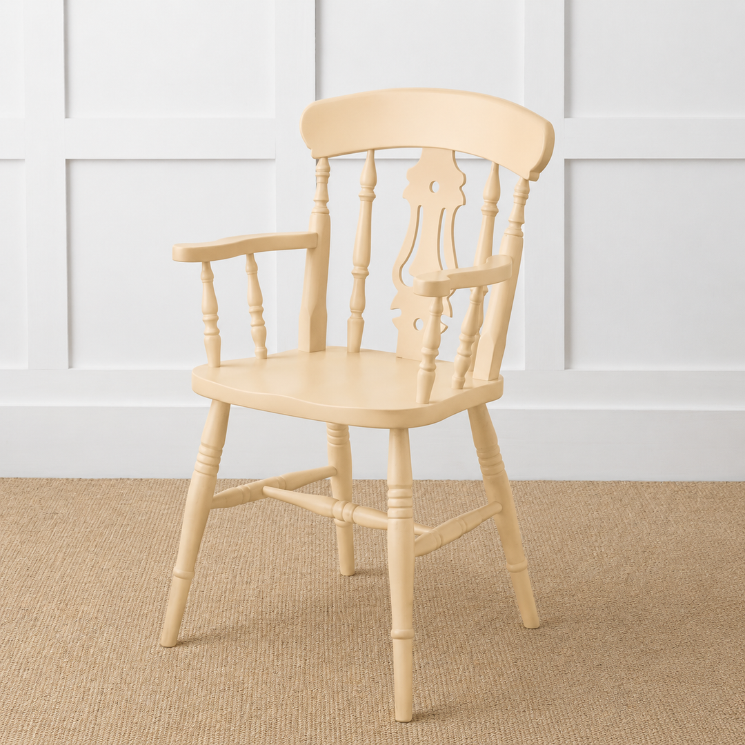Painted or Stained Fiddle Back Dining Armchair