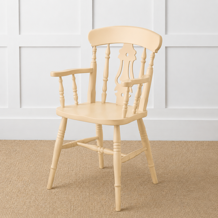 Painted or Stained Fiddle Back Dining Armchair