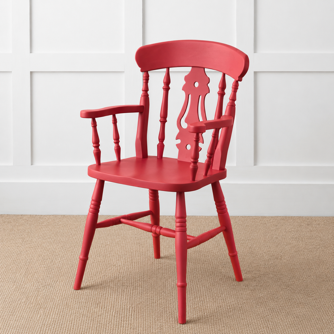 Painted or Stained Fiddle Back Dining Armchair