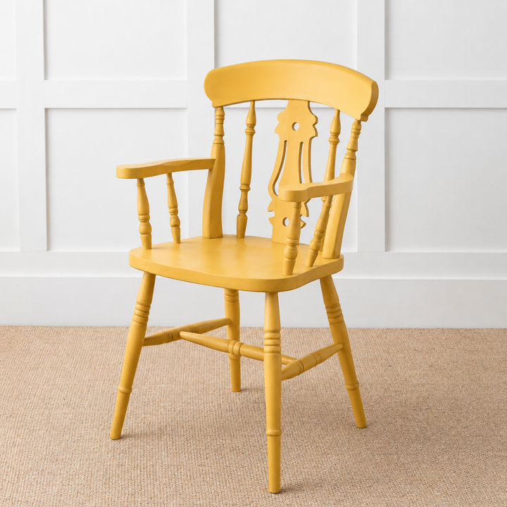 Painted or Stained Fiddle Back Dining Armchair
