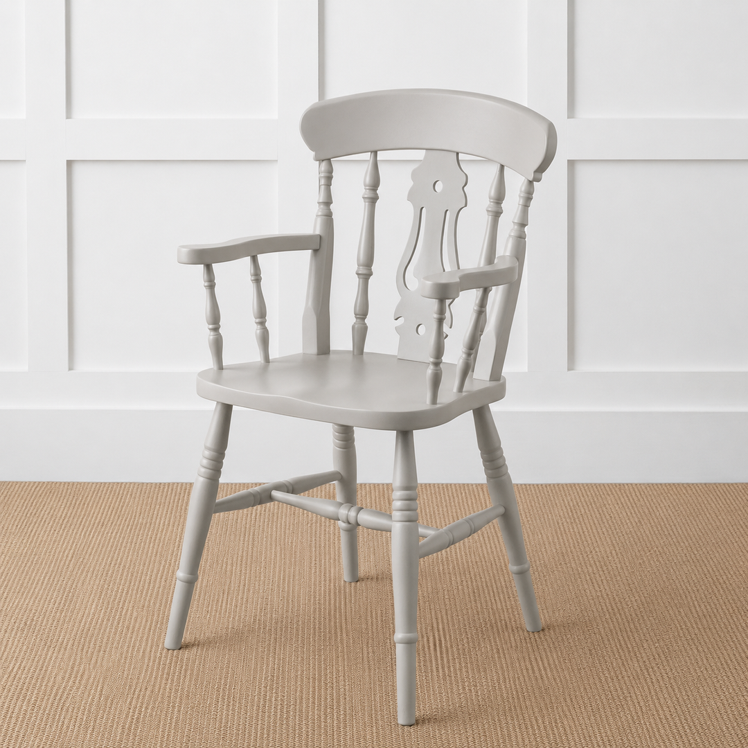 Painted or Stained Fiddle Back Dining Armchair