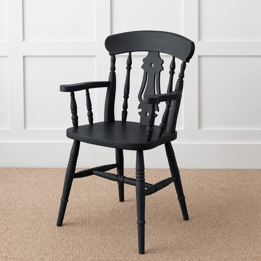 Painted or Stained Fiddle Back Dining Armchair