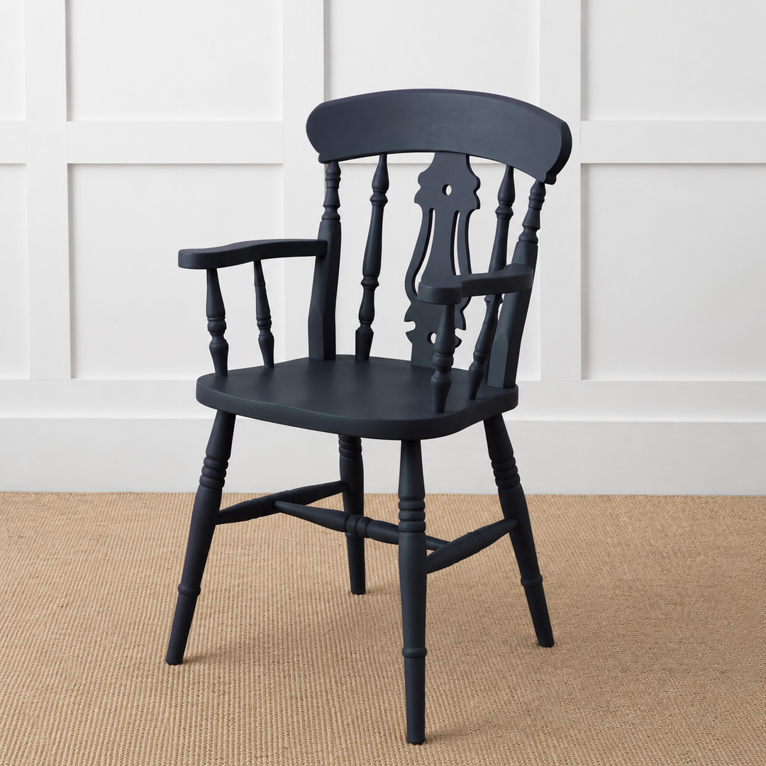 Painted or Stained Fiddle Back Dining Armchair