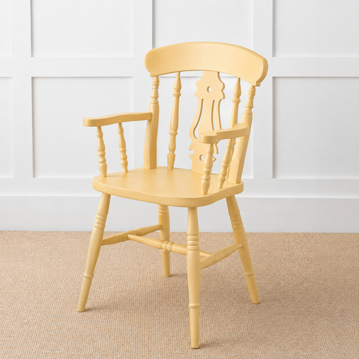Painted or Stained Fiddle Back Dining Armchair