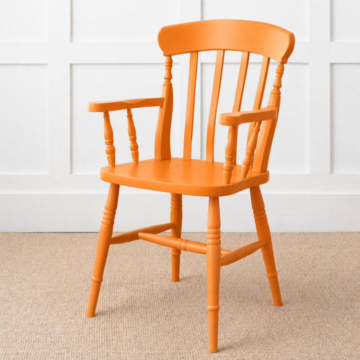 Painted or Stained Slat Back Dining Armchair