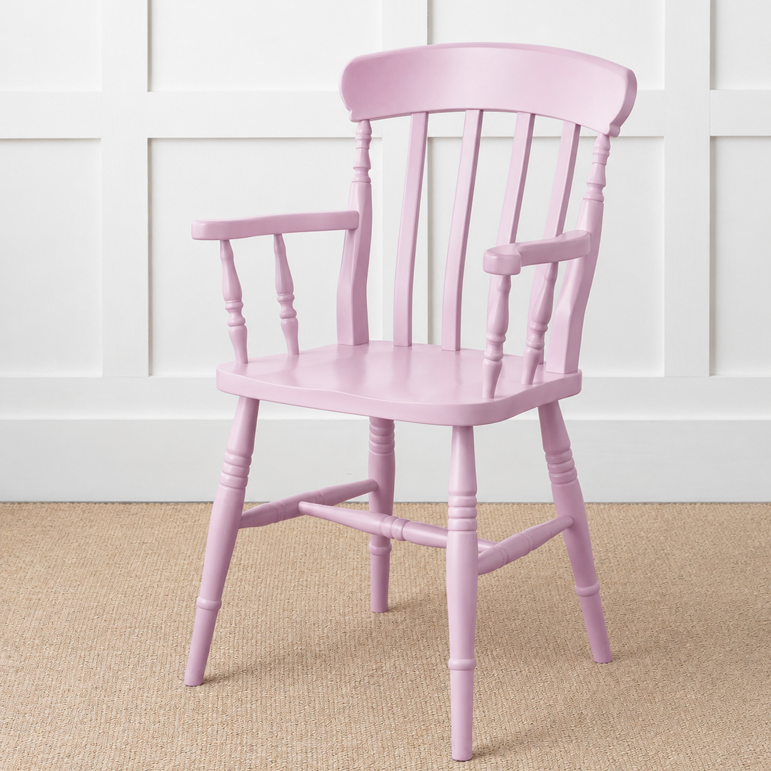Painted or Stained Slat Back Dining Armchair