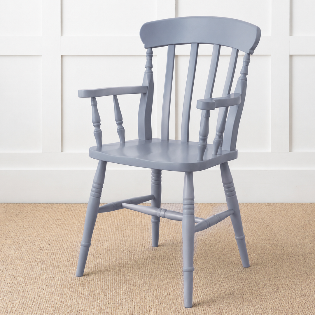 Painted or Stained Slat Back Dining Armchair