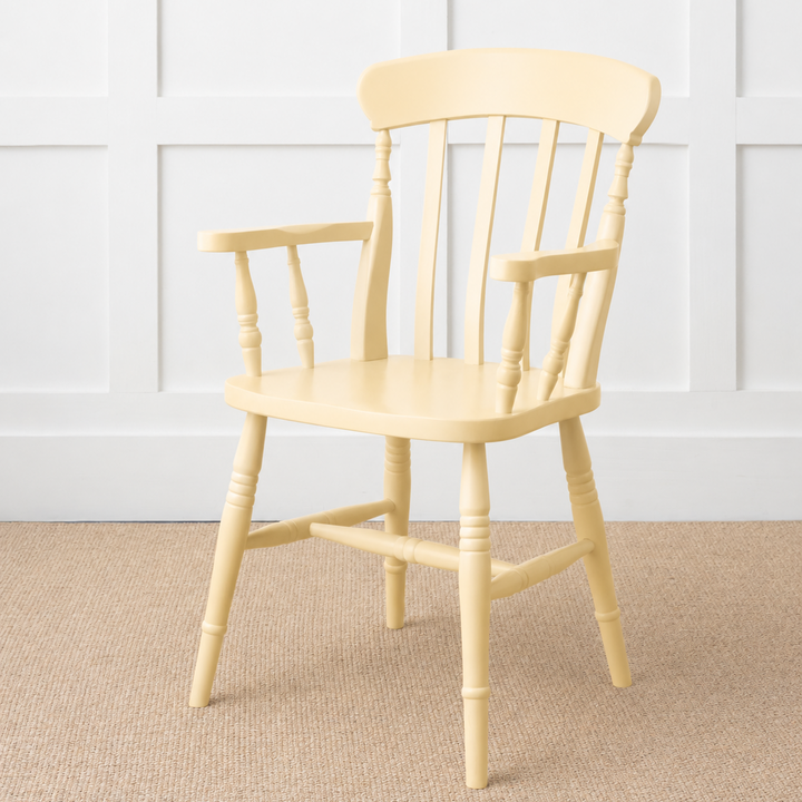Painted or Stained Slat Back Dining Armchair