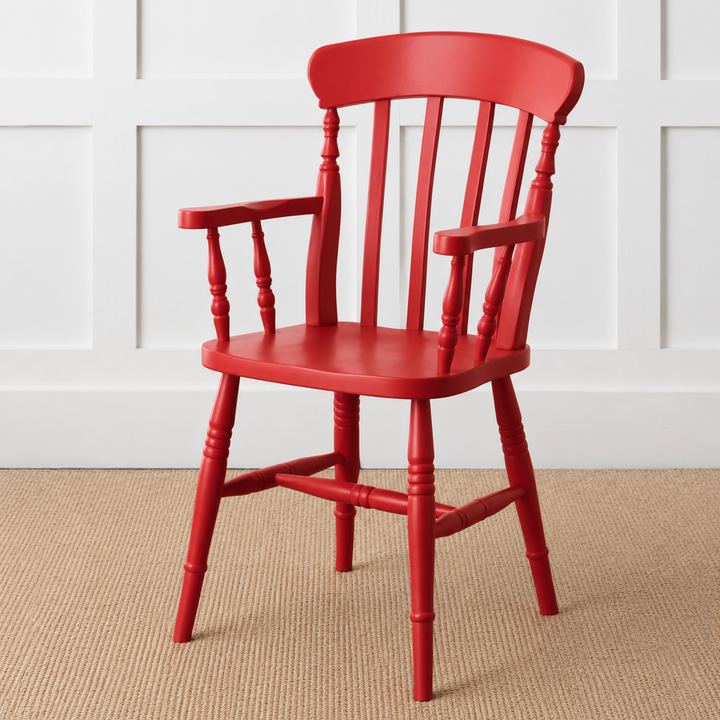 Painted or Stained Slat Back Dining Armchair