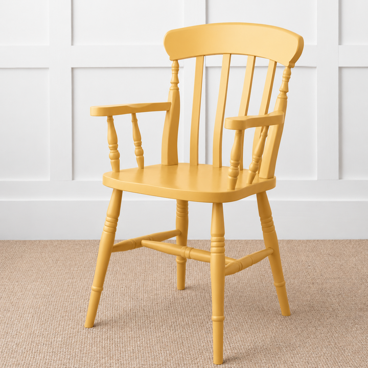 Painted or Stained Slat Back Dining Armchair