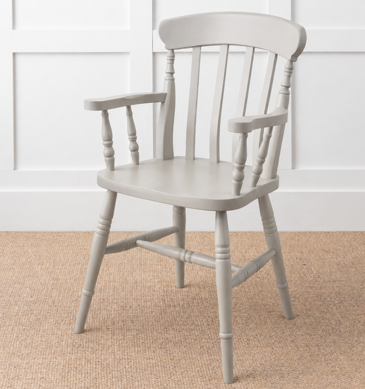 Painted or Stained Slat Back Dining Armchair