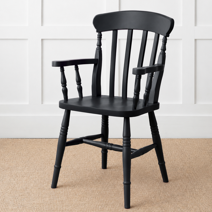Painted or Stained Slat Back Dining Armchair