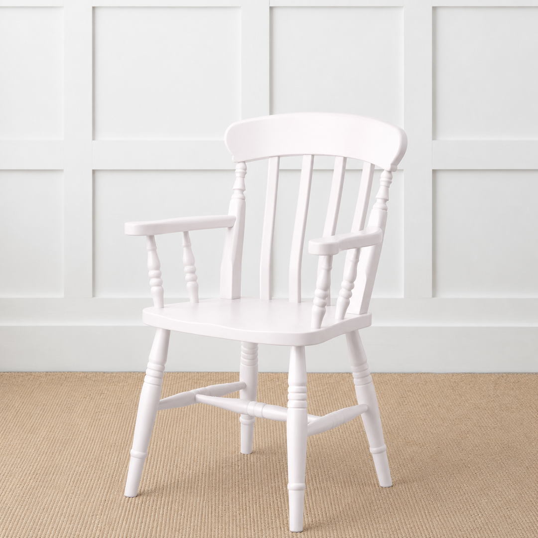 Painted or Stained Slat Back Dining Armchair
