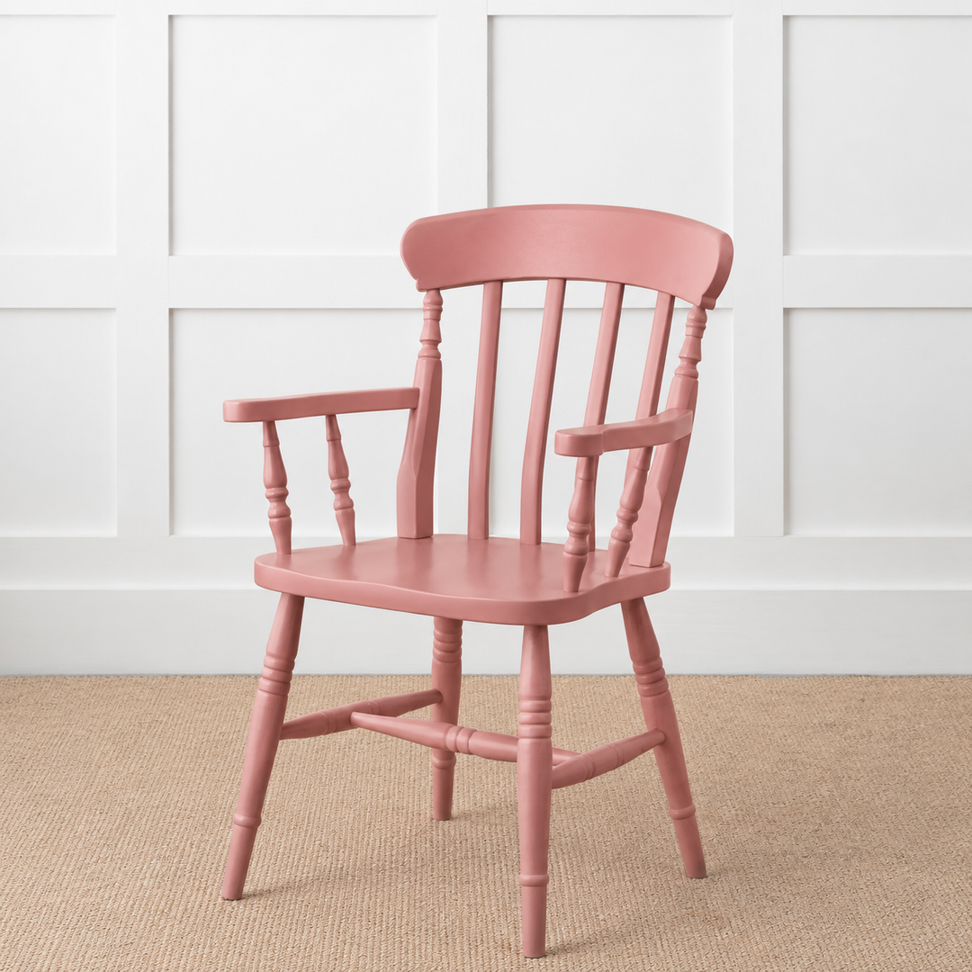 Painted or Stained Slat Back Dining Armchair