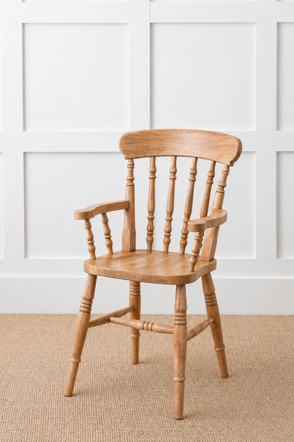 Painted or Stained Spindle Back Dining Armchair