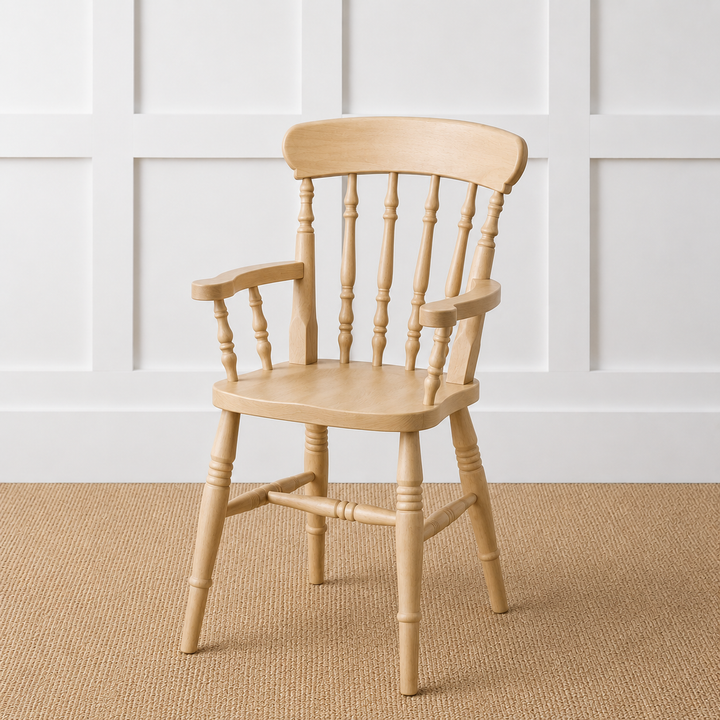 Painted or Stained Spindle Back Dining Armchair