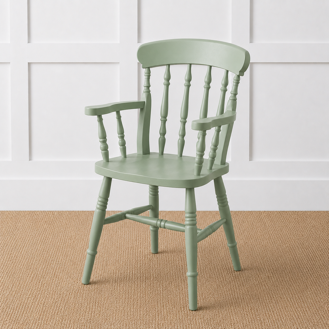 Painted or Stained Spindle Back Dining Armchair