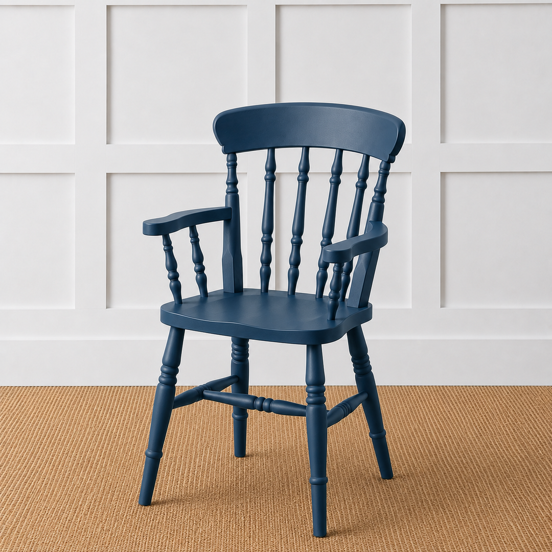 Painted or Stained Spindle Back Dining Armchair
