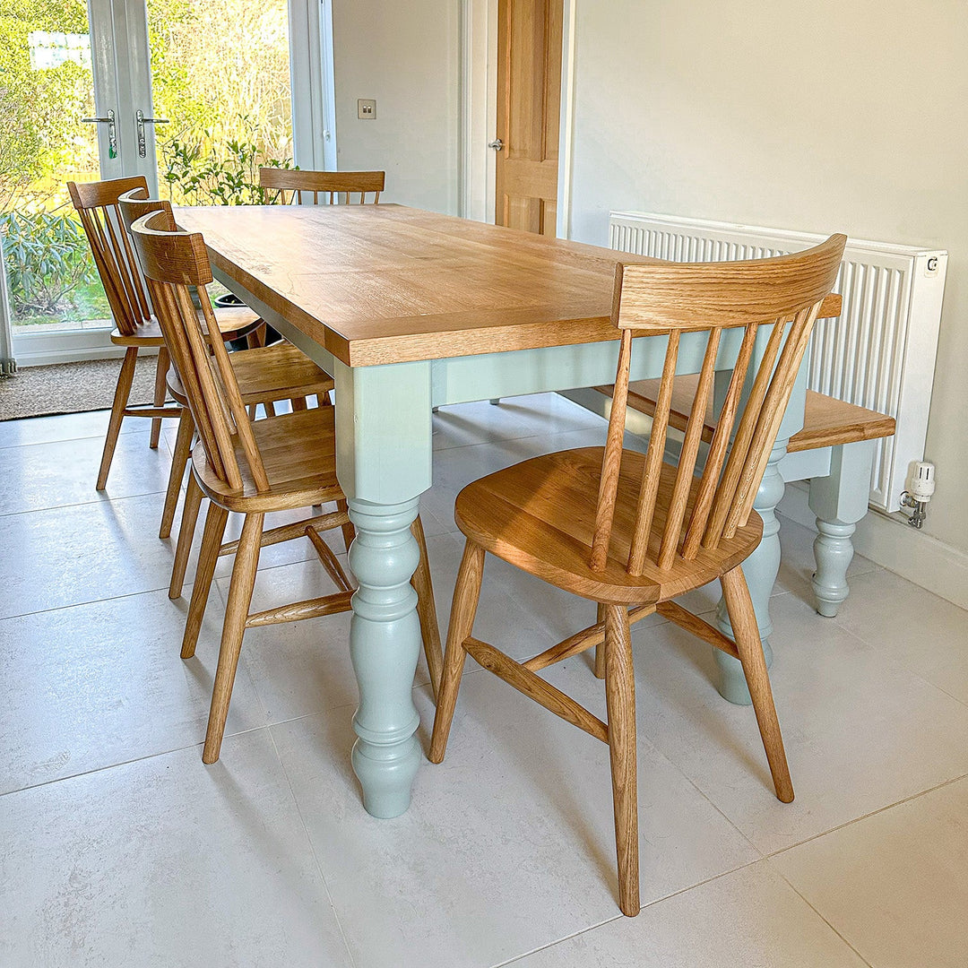 English Dining Tables | Oak & Pine Farmhouse Kitchen Tables – Stanwick ...